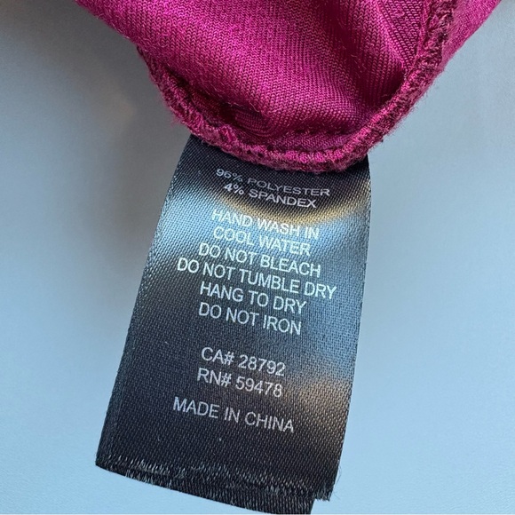 HOUSE OF HARLOW 1960 RED VELVET RUCHED FRONT DRESS DARK ROMANTIC WIMSIGOTH - Picture 13 of 14